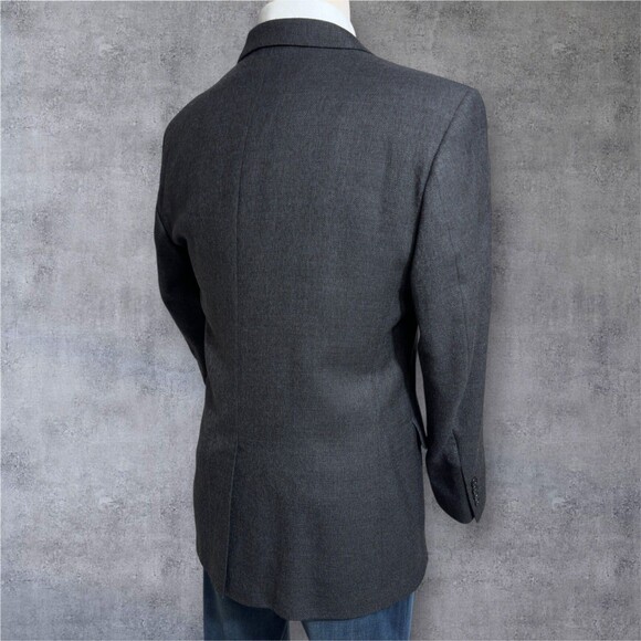 JOS A BANK Travel Men’s 42R Gray Wool Blazer Sport Coat Two‑Button Jacket - Picture 4 of 13